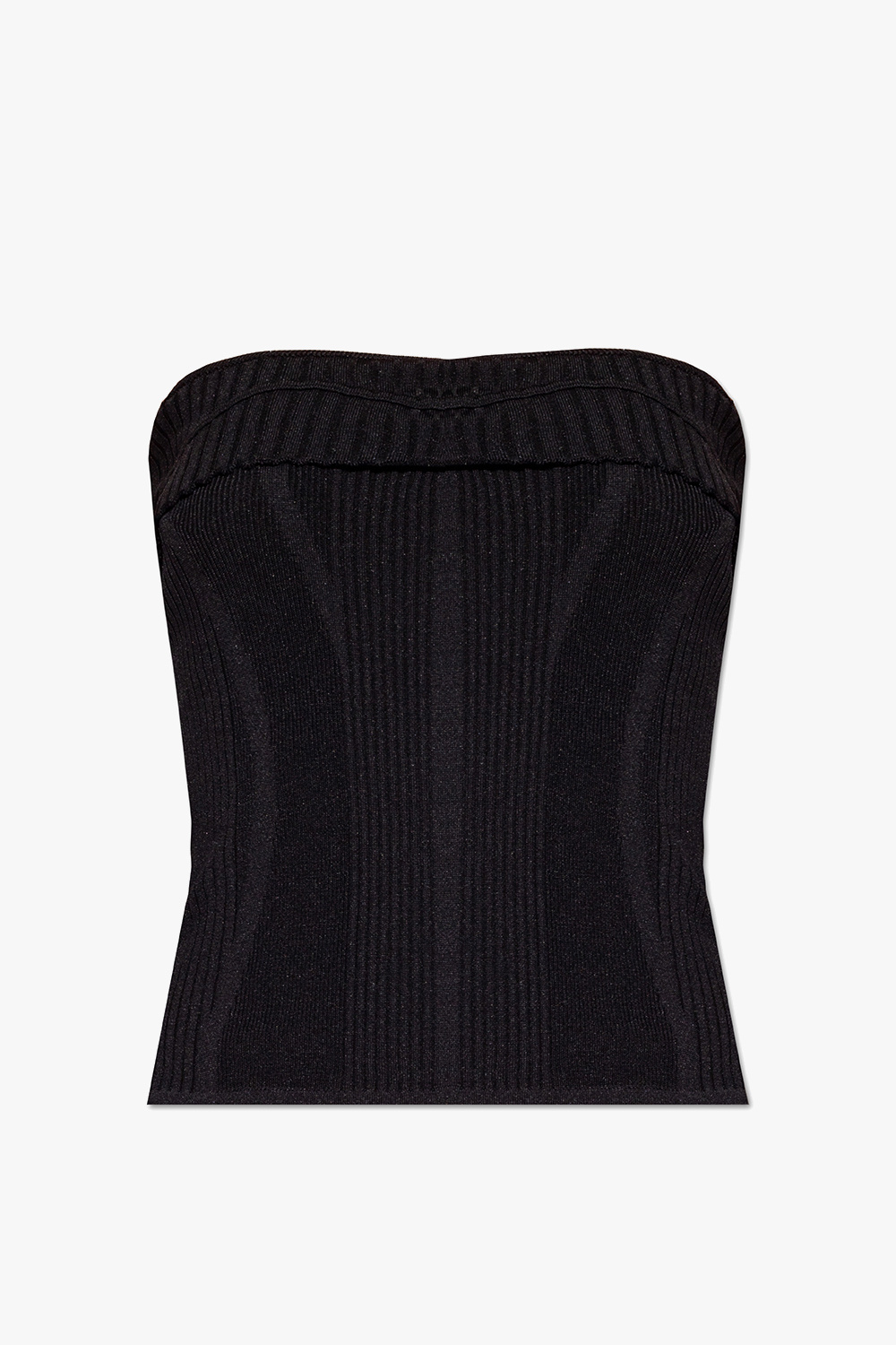 Black ‘Lucca’ ribbed tube top Jacquemus Vitkac GB